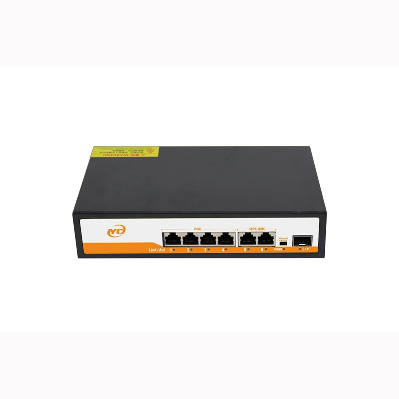 New POE RJ45 Ethernet Switch SFP 48V with for 802.3af/at Uplink Unmanaged Plug and Play,for IP Camera/NVR