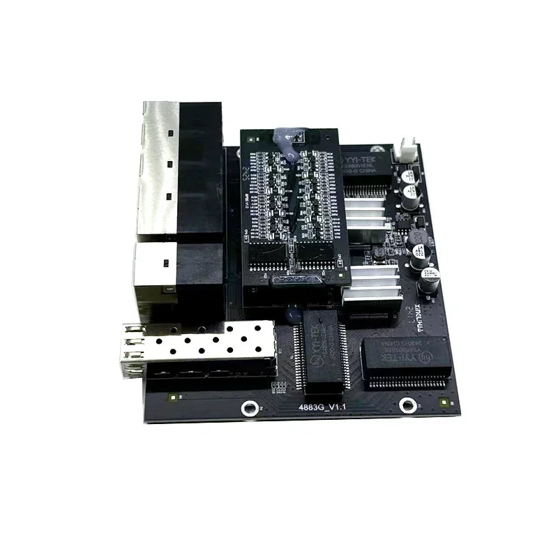 10 port 10/100/1000M 8port 802.3at/af poe in/out 48v with 2port uplink/nvr with 1port sfp industrial switch module