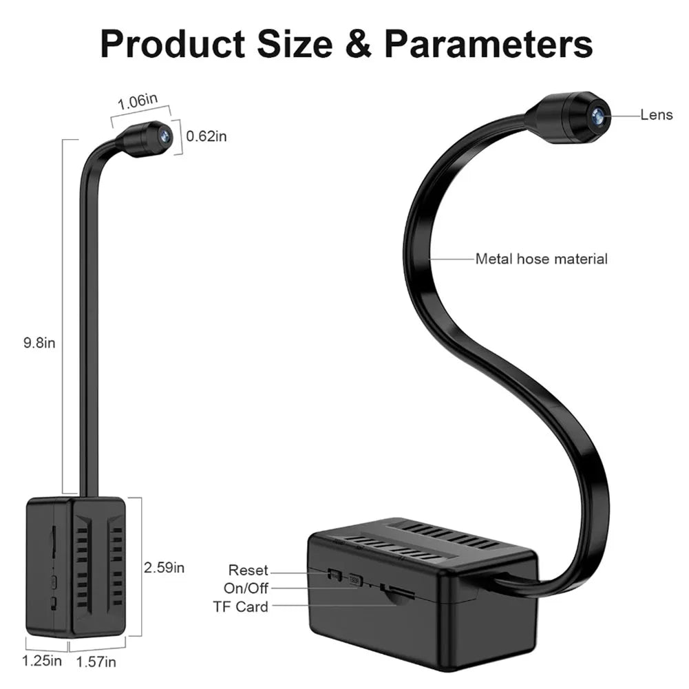 APWIKOGER 1080P Mini WiFi Nanny Cam With Motion Detection