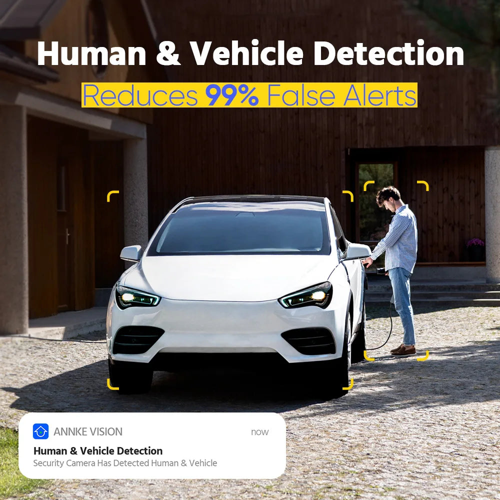 ANNKE 4K PoE IP Camera With AI Motion Detection Microphone