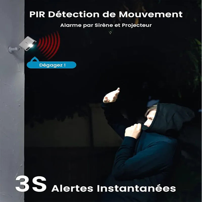 IEGEEK 2K Wireless Battery Surveillance Camera With AI Motion Detection