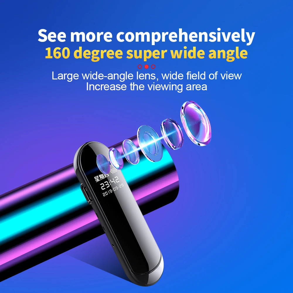 AEVYVKV 1080P Necklace Action Camera With 160 Degree Wide View