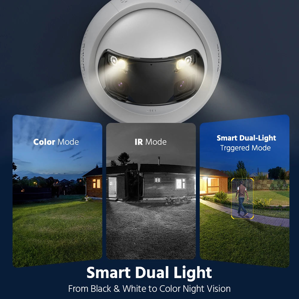 ANNKE 8MP Dual-Lens Security Camera 180 Degree Panoramic With Audio