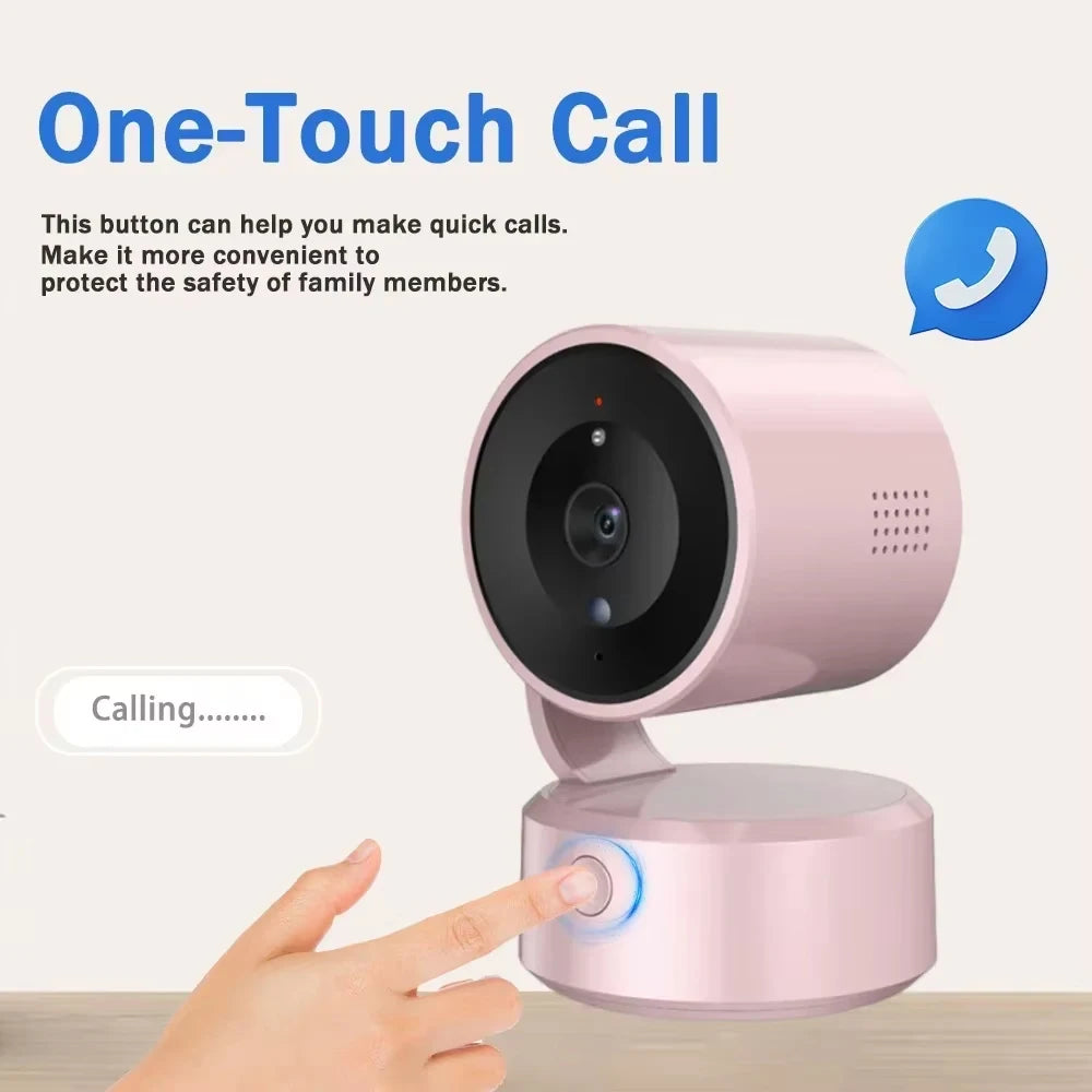 Tuya Smart Life 5MP Indoor WiFi PTZ Camera, 360° Auto Tracking Baby Monitor, One-touch Call Two Way Talk, Color Night Vision Remote Access Surveillance Cam, Clearance Sale