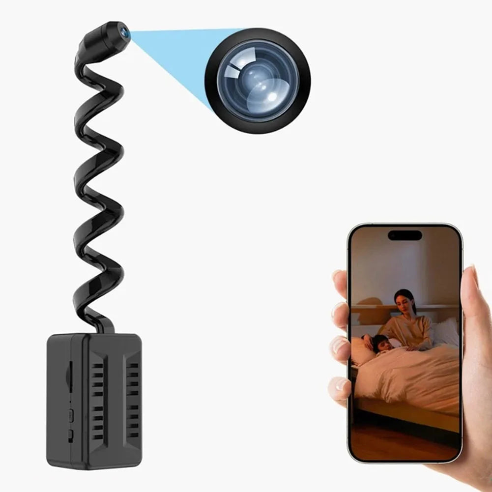 APWIKOGER 1080P Mini WiFi Nanny Cam With Motion Detection