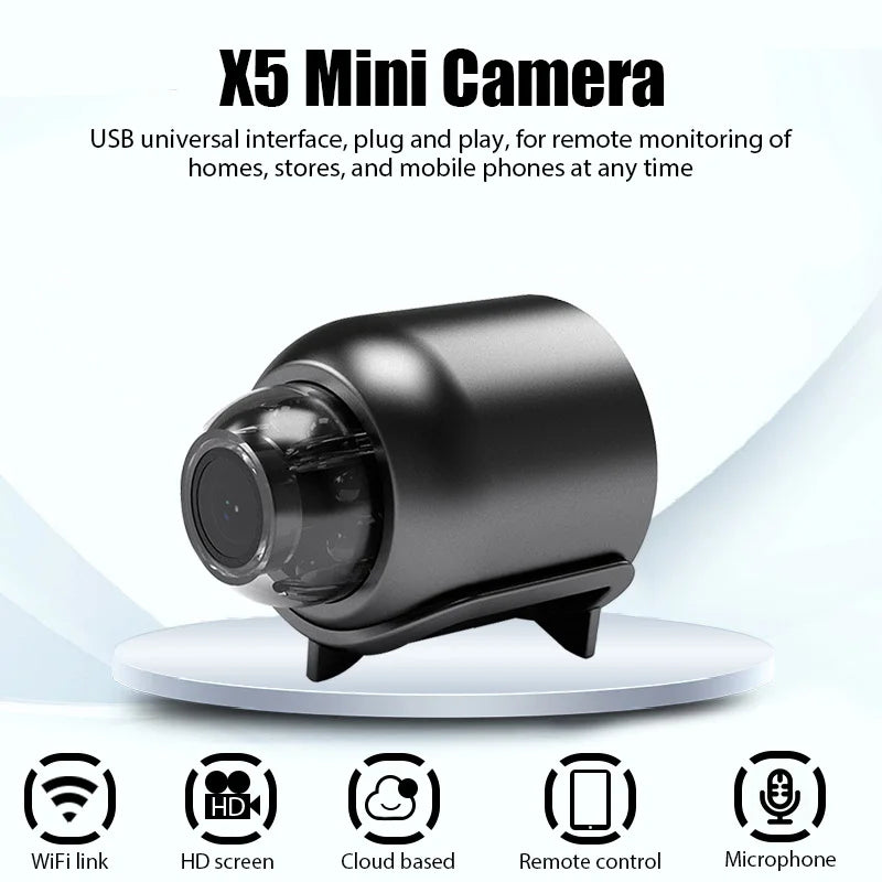 Mini Camera 1080P Clear Night Vision Lightweight Portable Premium Cams Motion Detection Wireless Surveillance Protection Camera boblov m5 spider cam mini camara ip wifi