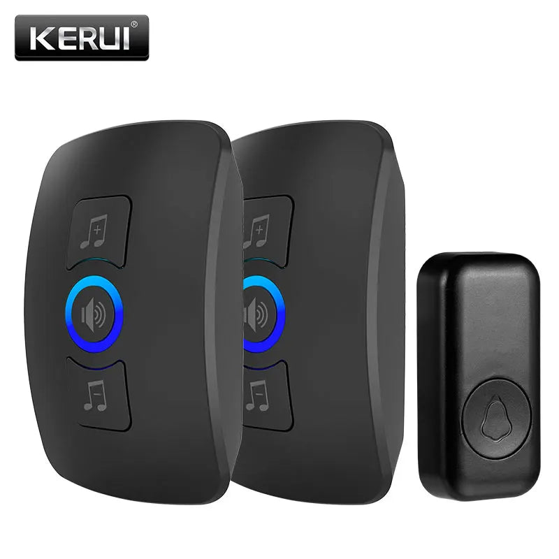 Wireless Doorbell with Button Door Bell for Smart Home Security 500ft Remote Cordless 60 Chimes 433MHZ 5 Levels Volume