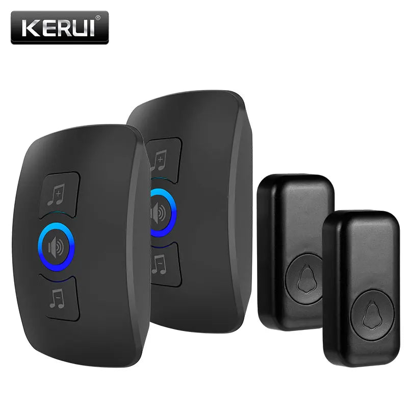 Wireless Doorbell with Button Door Bell for Smart Home Security 500ft Remote Cordless 60 Chimes 433MHZ 5 Levels Volume