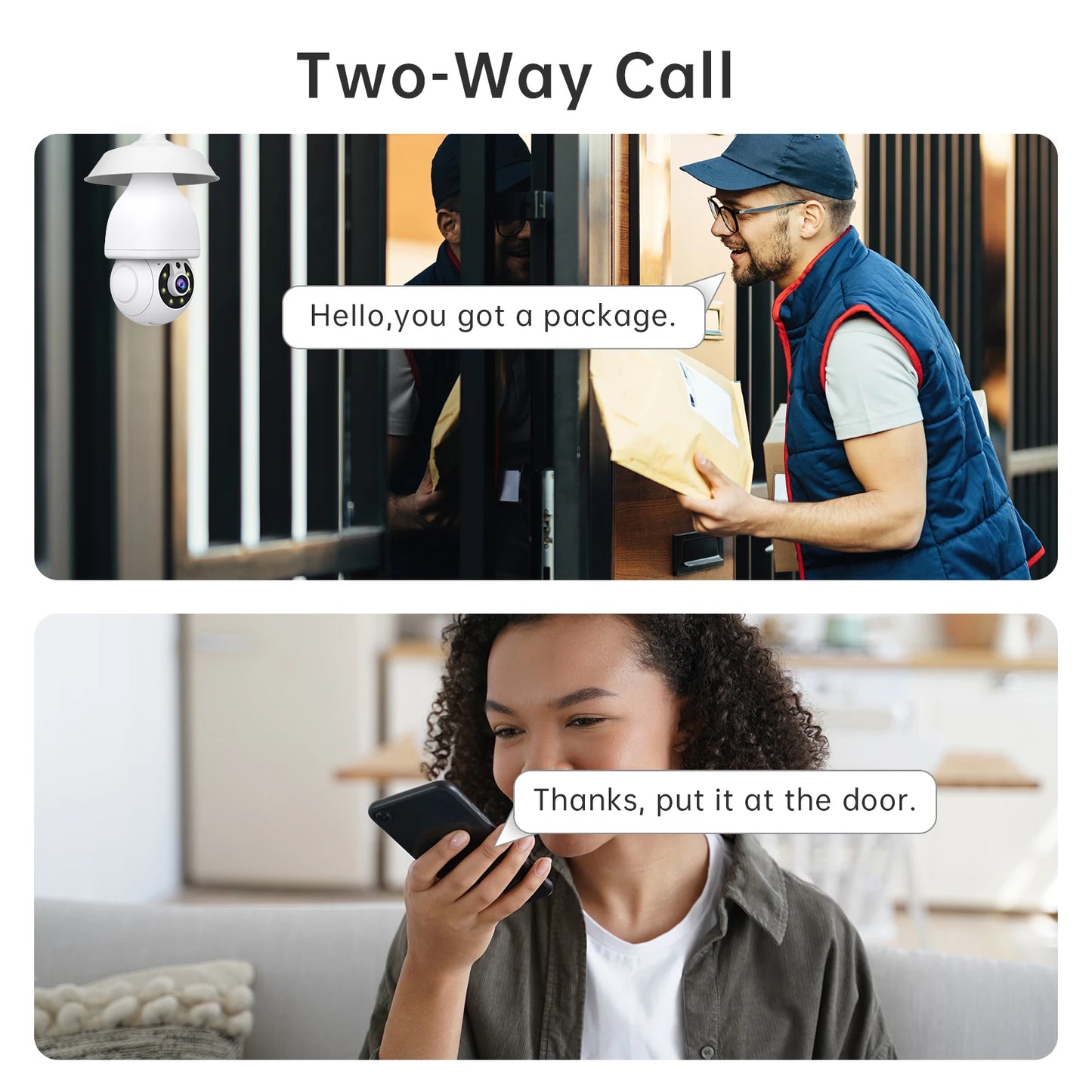 NOAHTEC 3MP Indoor Wireless Security Camera With WiFi