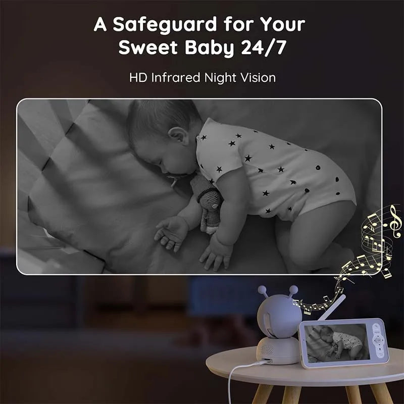 BOIFUN Baby Monitor With 1080P WiFi, App, Motion Tracking
