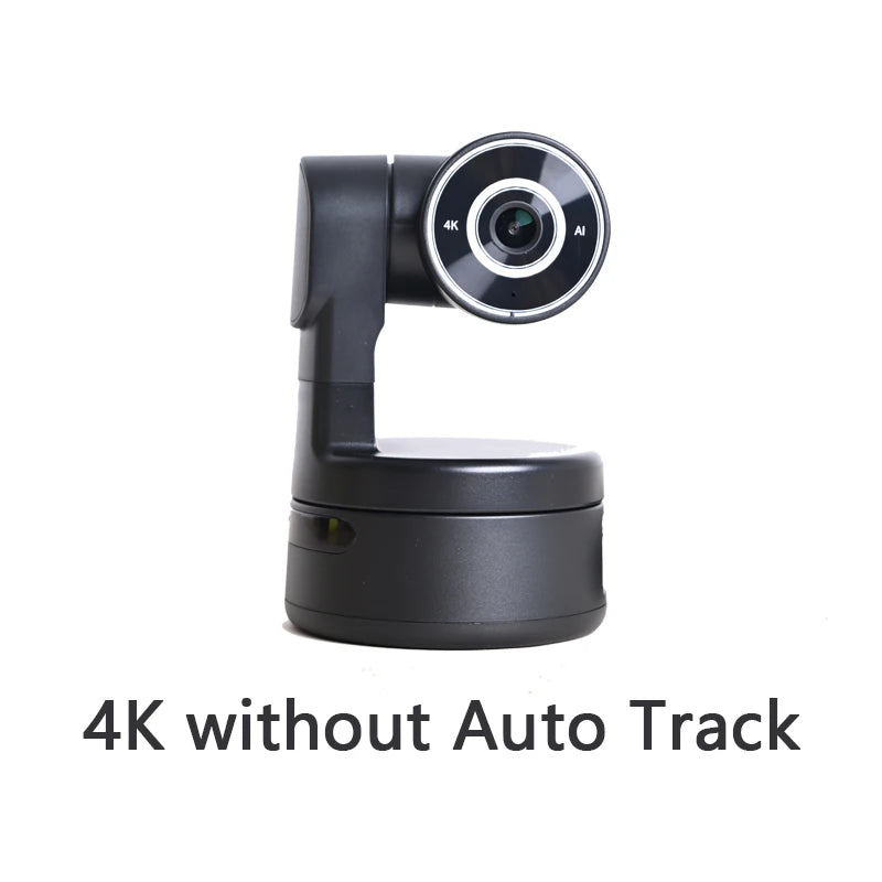 AI Function 4K PTZ Webcam with Mics Camera 3X Digital Zoom Auto Track Focus for Youtube Living Stream Online Meet Video Camera
