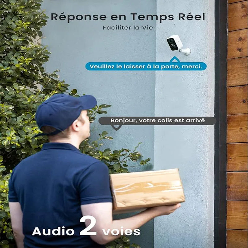 IEGEEK 2K Wireless Battery Surveillance Camera With AI Motion Detection