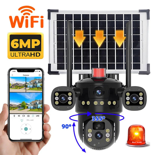 Marzony 6MP WiFi Outdoor Security Camera With 360 Degree Tracking