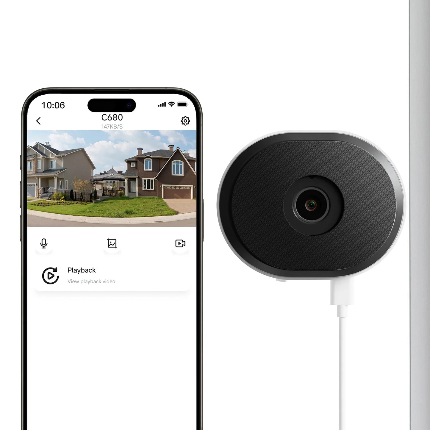 ZOSI 3MP 2K Window Security Camera Full Color Night Vision 2-Way Talk AI Detection 2.4/5GHz WiFi Easy Install Home Surveillance