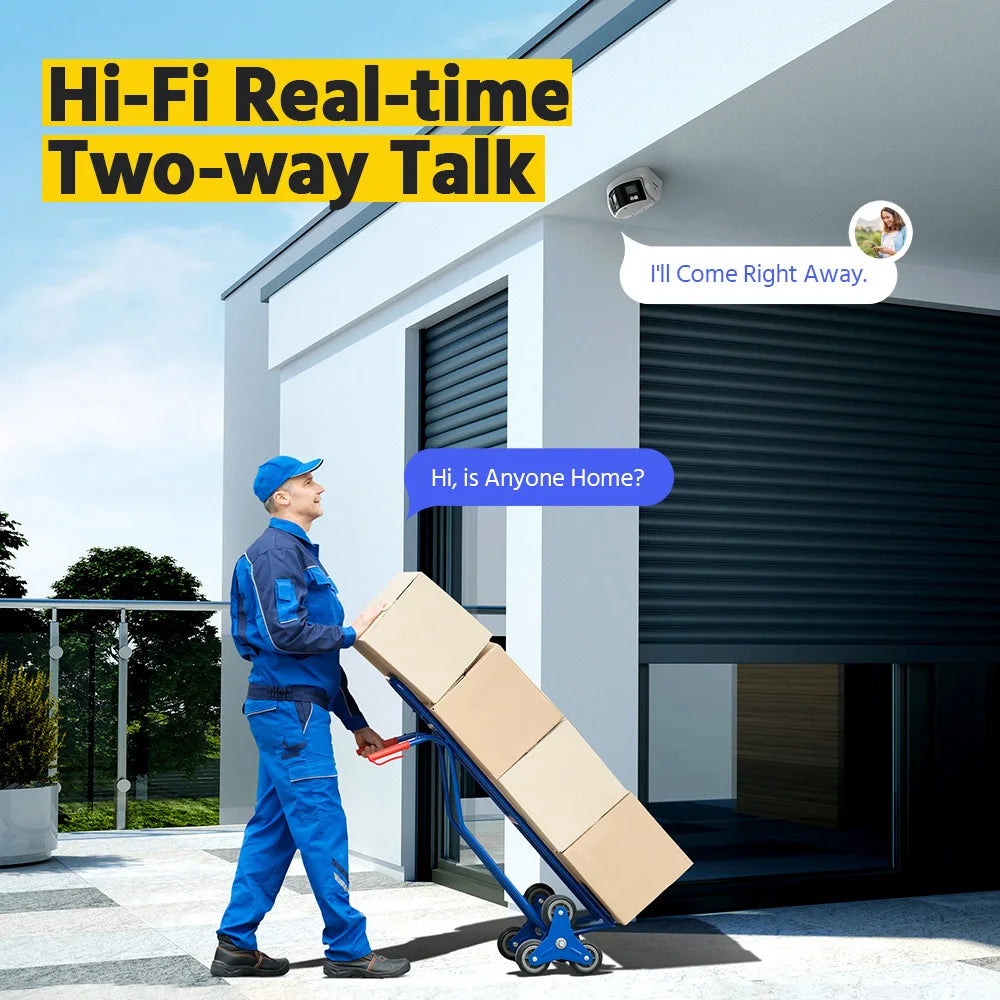 ANNKE 8MP Dual-Lens Security Camera 180 Degree Panoramic With Audio