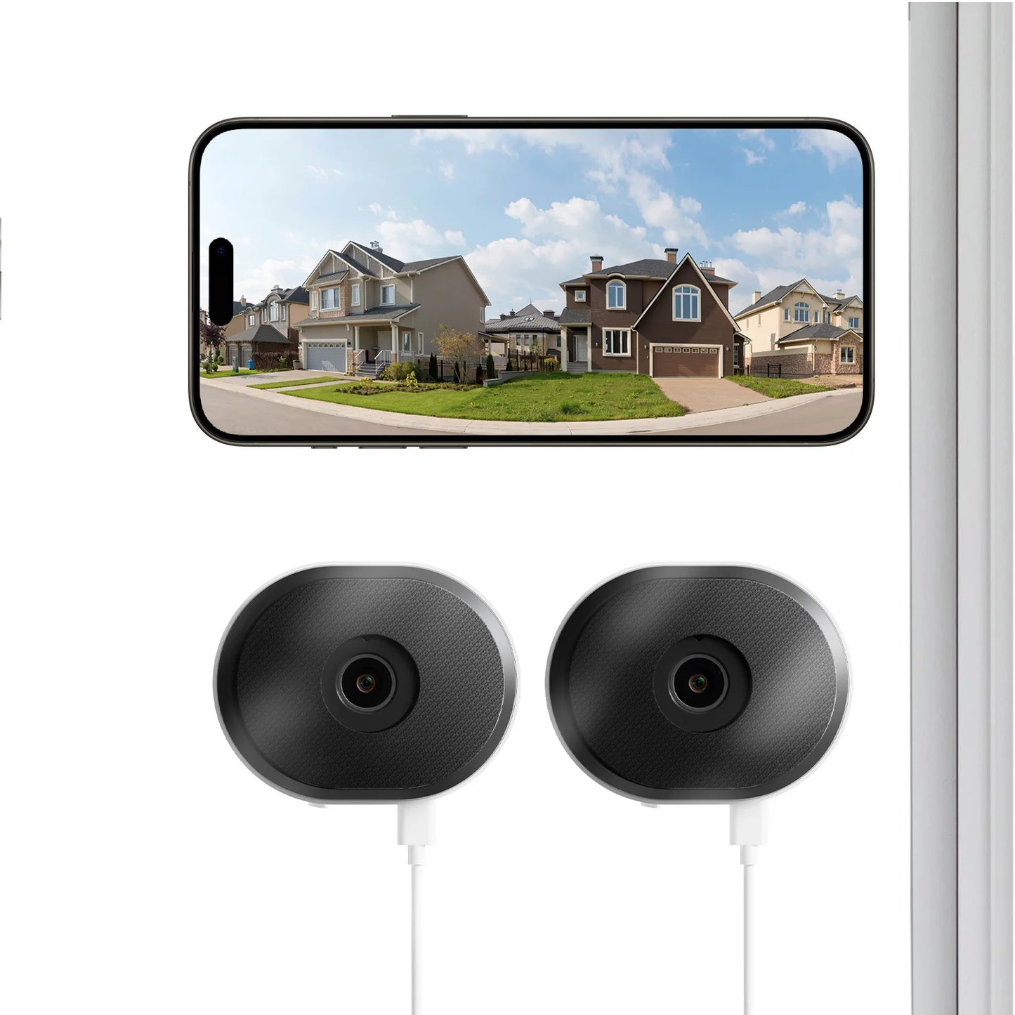 ZOSI 3MP 2K Window Security Camera Full Color Night Vision 2-Way Talk AI Detection 2.4/5GHz WiFi Easy Install Home Surveillance