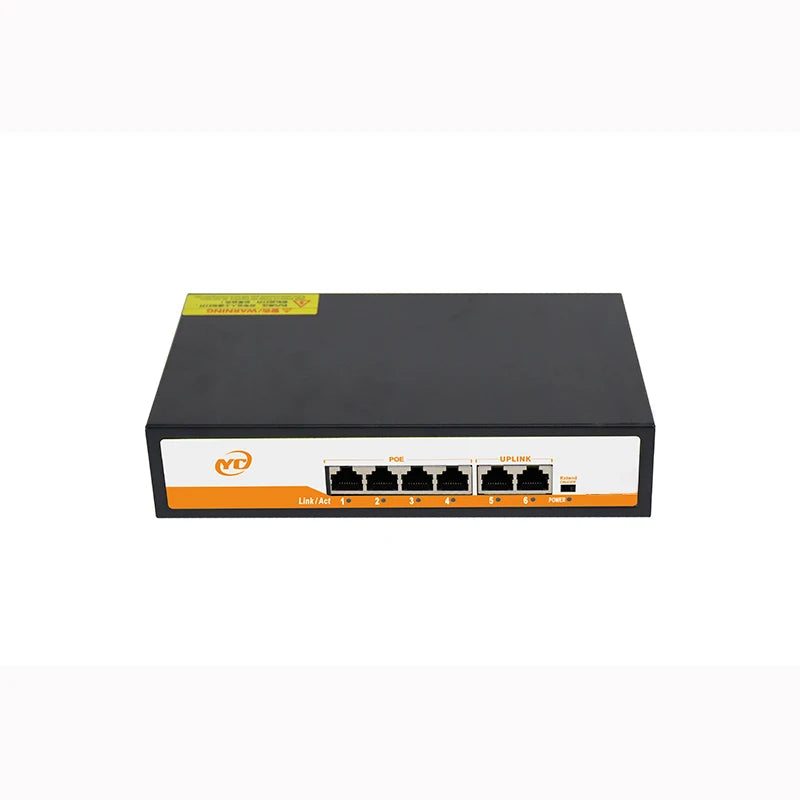 New POE RJ45 Ethernet Switch SFP 48V with for 802.3af/at Uplink Unmanaged Plug and Play,for IP Camera/NVR