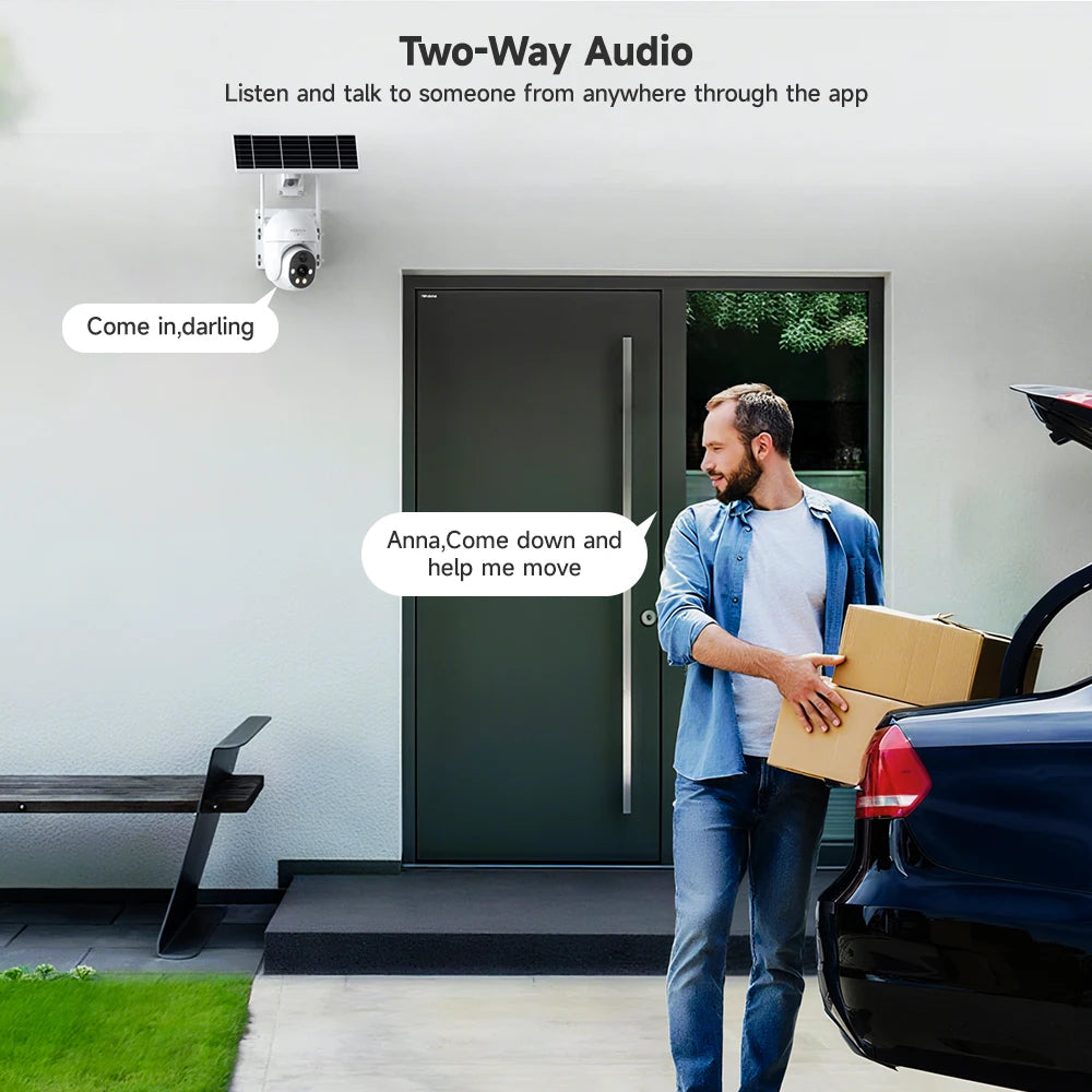 8MP 2K HD 4G Wireless PTZ Solar Cctv Camera Battery Powered Outdoor IP65 Waterproof IP Security Iphone Camera PIR Night Vision
