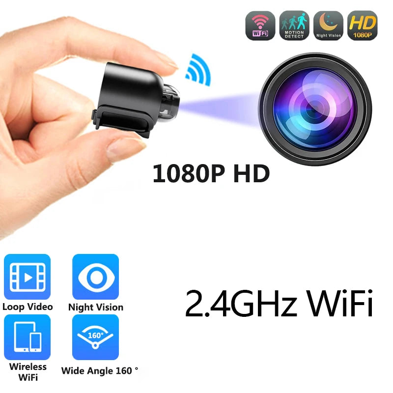 X5 WiFi Webcam 1080P HD Indoor Security IP Camera IR Night-vision Video Recorder Anti-theft Remote Monitor usb camera