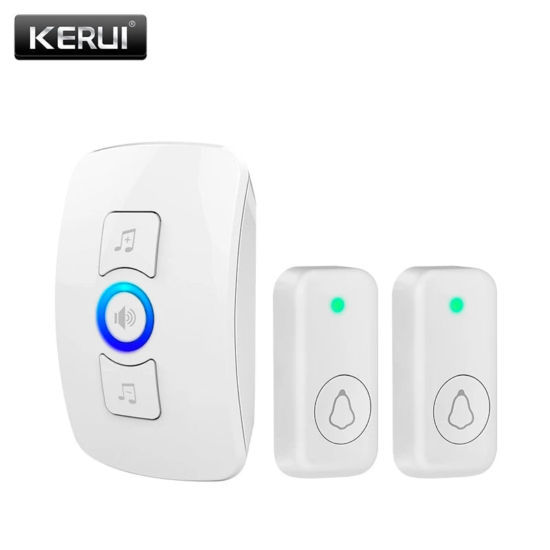 Wireless Doorbell with Button Door Bell for Smart Home Security 500ft Remote Cordless 60 Chimes 433MHZ 5 Levels Volume