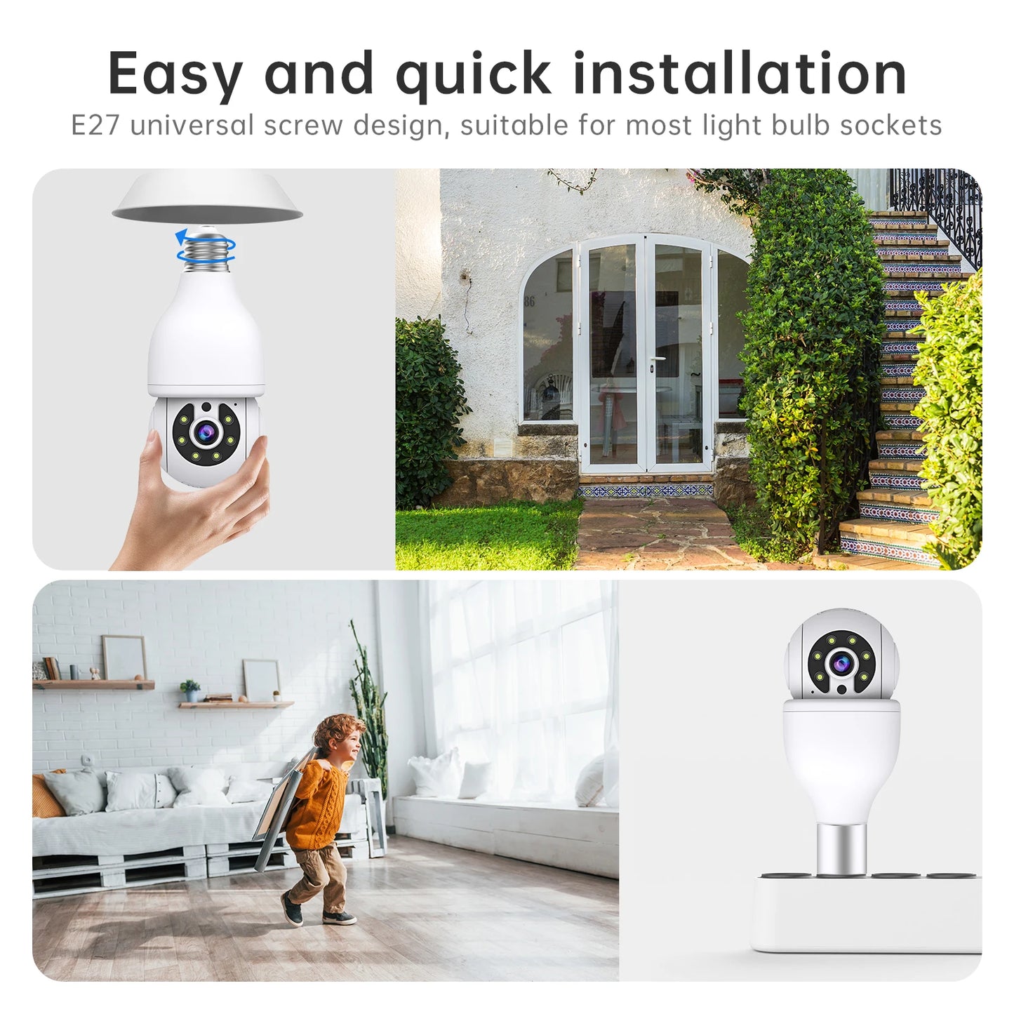 NOAHTEC 3MP Indoor Wireless Security Camera With WiFi