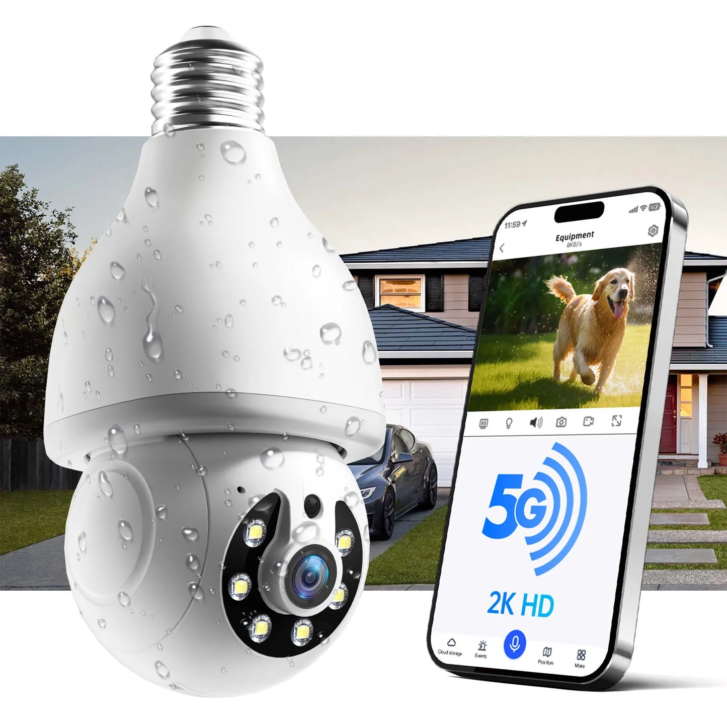 NOAHTEC 3MP Indoor Wireless Security Camera With WiFi