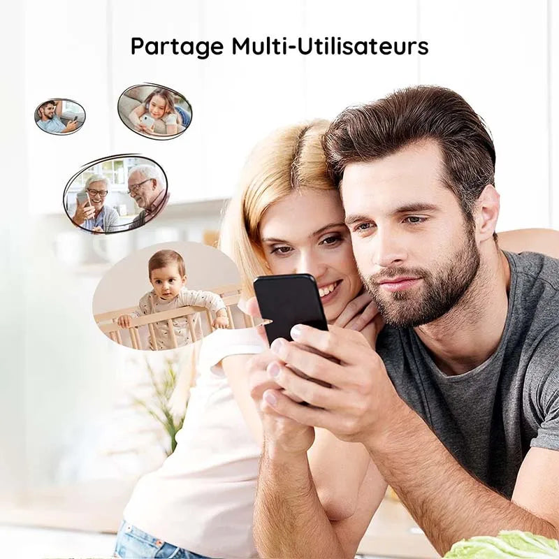 BOIFUN 2K Baby Monitor Camera with 360 Rotation and App
