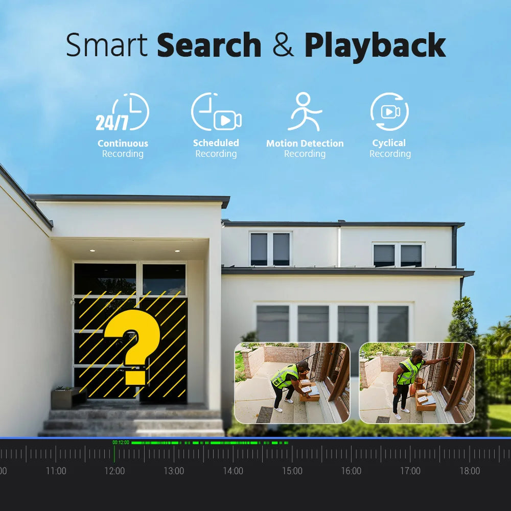 ANNKE H.265+ 6MP 8CH PoE NVR for IP Security Camera System 24/7 Record Remote Access Plug-and-Play ANNKE Vision app