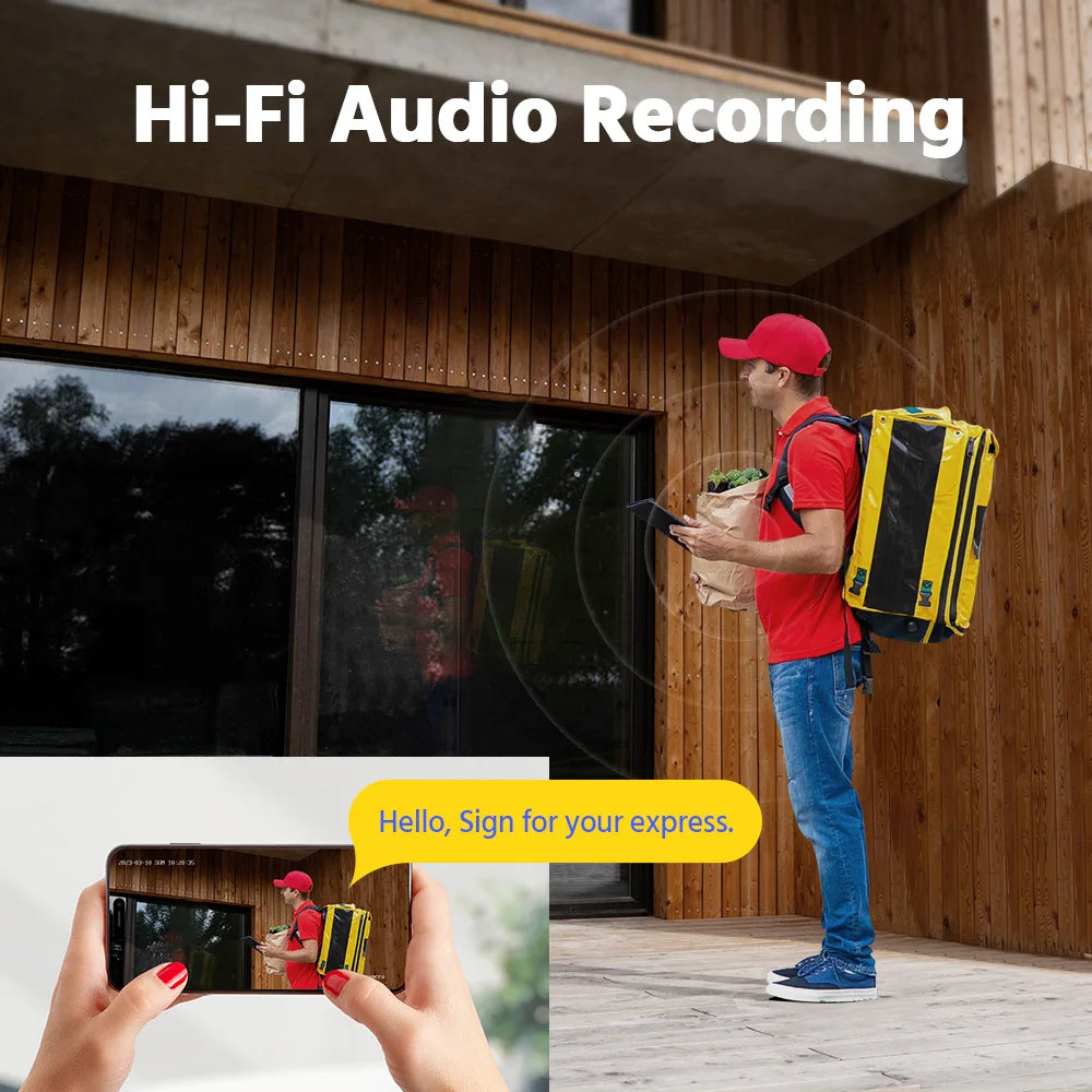 ANNKE 4K PoE IP Camera With AI Motion Detection Microphone