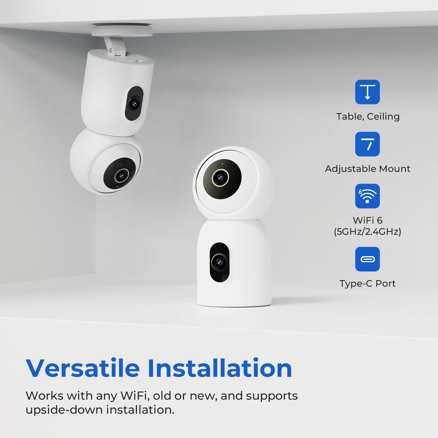 IMILAB C30 Dual 10MP Baby Monitor Smart IP Camera with AI Detection Human Tarcking Color Night Vision Compatible Xiaomi APP